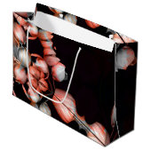 「白いハートは太陽から黒い」 ラージペーパーバッグ (正面アングル)