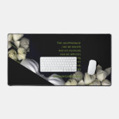 「白いハートは月から黒い」とIndifference デスクマット (キーボード&マウス)