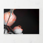 「白いハートを太陽から黒に変える」と時間 三つ折りクリスマスカード (カバー)