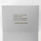 "白いハートを黒に" & Indifference Silence 三つ折りクリスマスカード (内部最初)