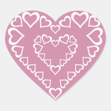 白いハートハート