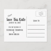 白いハート写真はがきを保存する 案内ポストカード (裏面)