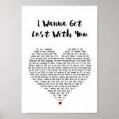 白いハート失ったの歌詞を持って行きたい ポスター (正面)