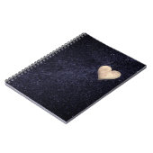 白いハート ノートブック (左側)