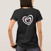 白いハート Tシャツ (裏面)