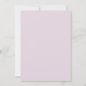 白いバターとピンクのバチェロレッテ 招待状 (裏面)