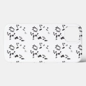 白いバックグロの離れ白と黒の写真 Case-Mate iPhoneケース (裏面 (横))