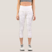 白いバックグロを持つ白黒の写真枠 カプリレギンス (正面)