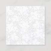 白いバックグロを持つ白黒の写真枠 コーリングカード (正面)