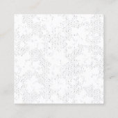 白いバックグロを持つ白黒の写真枠 コーリングカード (裏面)