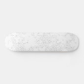 白いバックグロを持つ白黒の写真枠 スケートボード (横)