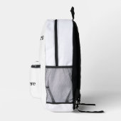 白いバックパック プリントバックパック (右)