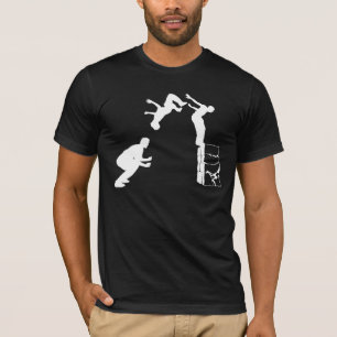 白いバックフリップ Tシャツ