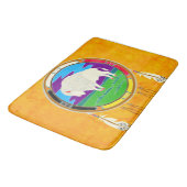 白いバッファローのネイティブアメリカンのバス・マット バスマット (アングル)