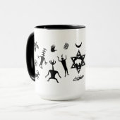 白いバッファローの種族の精神 マグカップ (正面左)