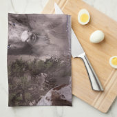 白いバッファロー キッチンタオル (四つ折り)