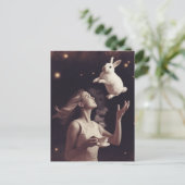 白いバニーとシュール茶 ポストカード (スタンド正面)