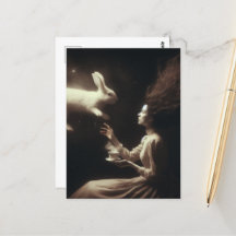 白いバニーと超現実的な魔法のお茶