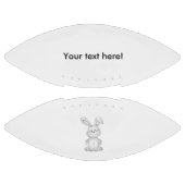 白いバニーのclipart アメリカンフットボール (パネル)