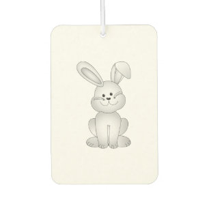 白いバニーのclipart カーエアーフレッシュナー