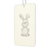 白いバニーのclipart カーエアーフレッシュナー (左)