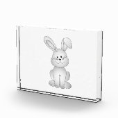 白いバニーのclipart フォトブロック (右)