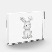 白いバニーのclipart フォトブロック (左)