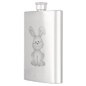 白いバニーのclipart フラスク (左)