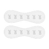 白いバニーのclipart 野球ボール (パネル)