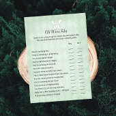 白いバニーアーガイルグリーン旧妻テイルズゲーム 招待状