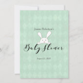 白いバニーアーガイルグリーン旧妻テイルズゲーム 招待状 (裏面)