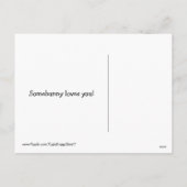 白いバニーイースターを持つ睡眠のゴールデン・リトリーバー シーズンポストカード (裏面)