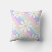 白いバラでカラフル クッション (裏面)