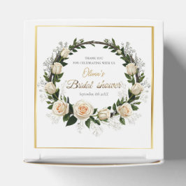 白いバラとカスミソウに感謝 フェイバーボックス