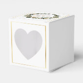 白いバラとカスミソウに感謝 フェイバーボックス (正面サイド)