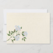 白いバラとグース ヴィンテージ ベイビー スプリンクル インビテ 招待状 (裏面)