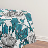 白いバラとラディバグ テーブルクロス (インサイチュ)