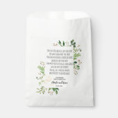 白いバラと緑のフレームアイリッシュ賛美ズ フェイバーバッグ (正面)