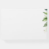 白いバラと赤ちゃんの息結婚の ゲストブック (裏面)