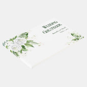 白いバラと赤ちゃんの息結婚の ゲストブック (コーナー)