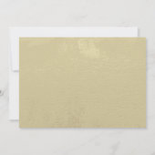 白いバラと金ゴールド私たちが結婚結婚する セーブザデート (裏面)