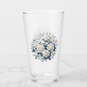 白いバラと鳥 タンブラーグラス (裏面)
