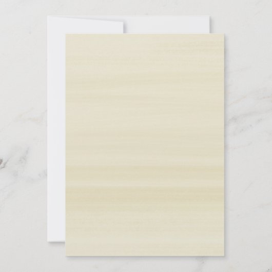 白いバラのクリーム色の金ゴールドのエレガントな花の結婚式 招待状 (裏面)