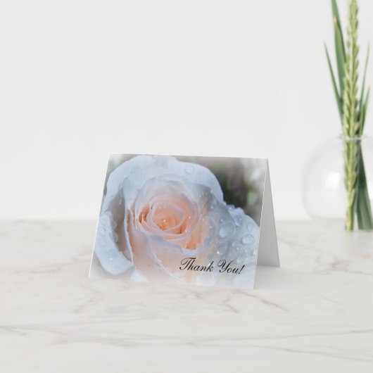 白いバラのサンキューカード サンキューカード (正面)