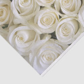 白いバラのティッシュペーパー 薄葉紙 (詳細)