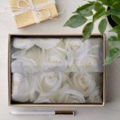 白いバラのティッシュペーパー 薄葉紙 (ギフト)