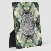 白いバラのフローラ写真の追加 フォトプラーク (側面)