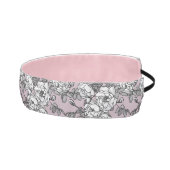 白いバラのラベンダーの背景 アスレチックヘッドバンド (右)