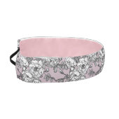 白いバラのラベンダーの背景 アスレチックヘッドバンド (左)