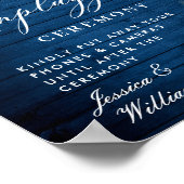 白いバラのランタン アンプラグド ウェディングセレモニー ポスター (角)